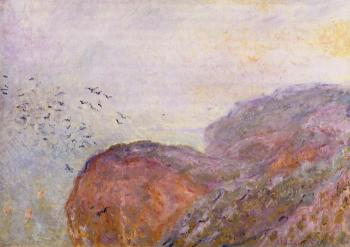 Claude Oscar Monet : A Cliff near Dieppe